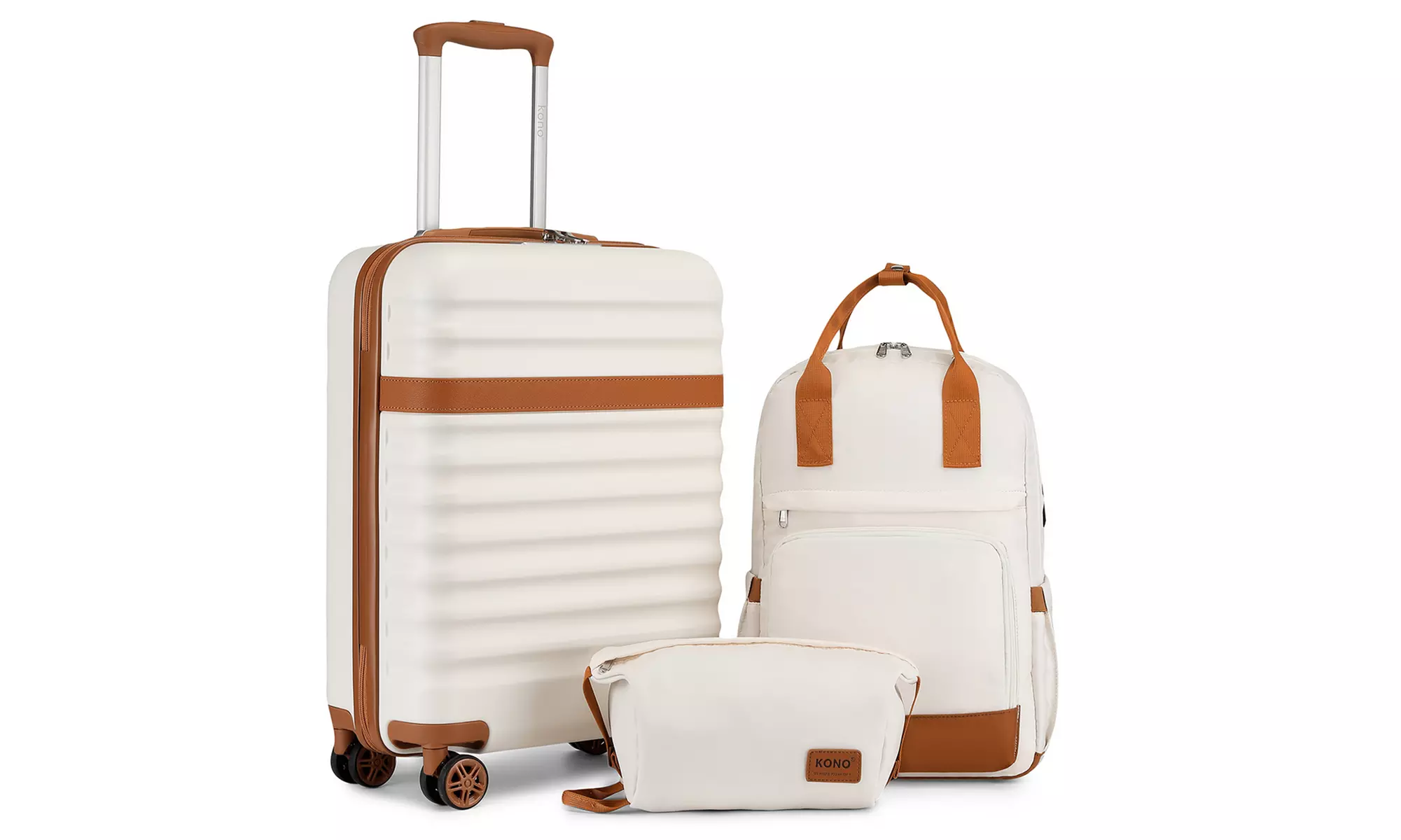 KONO 20 Inch Hard Shell ABS+PC Cabin Suitcase Set