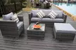 Yakoe Vancouver Rattan-Effect Garden Furniture Sofa Set with Optional Rain Cover - Image 5