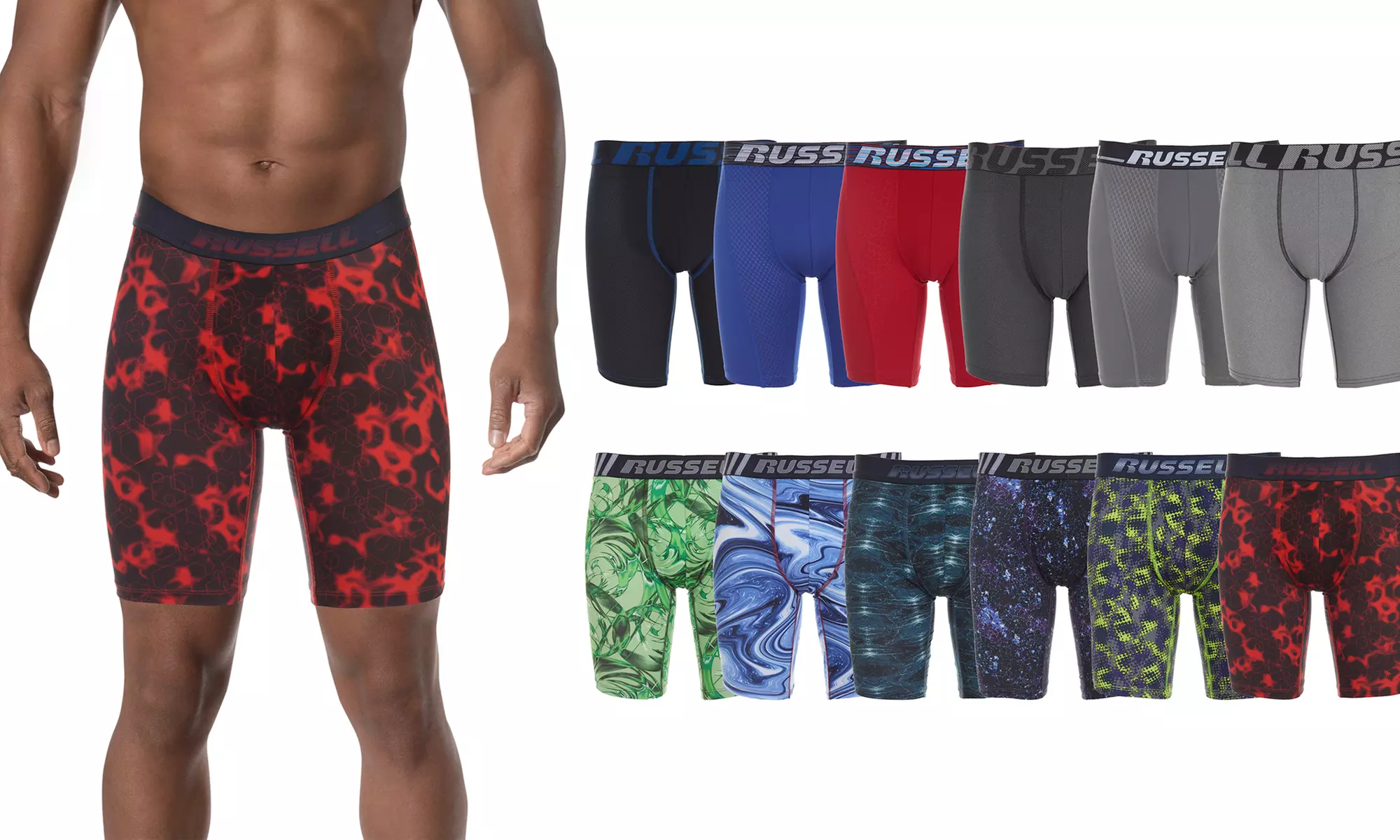 Russell Athletic Performance Men's Boxer Briefs (S-2XL; 6- or 12-Pack) - Primary Image
