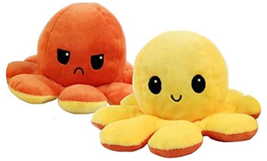 Image 18: Reversible Plush Octopus Toy