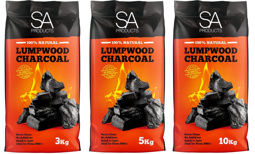 Image 1: 100% Natural Lumpwood Charcoal for Barbecues