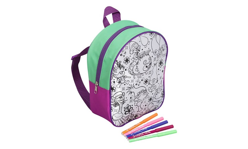 Image 10: Sambro Colour Your Own Backpack