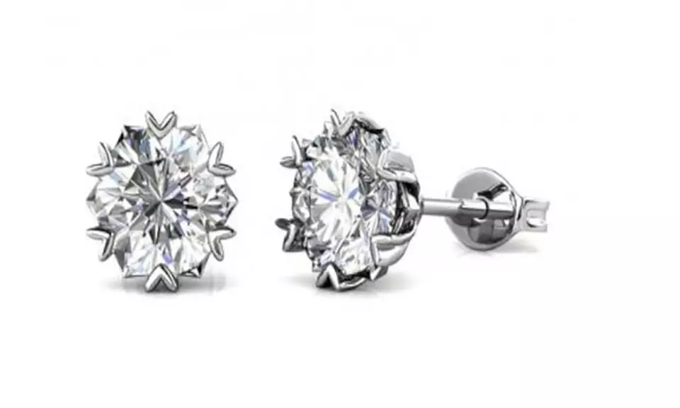 'Grown Moissanite' oorbellen