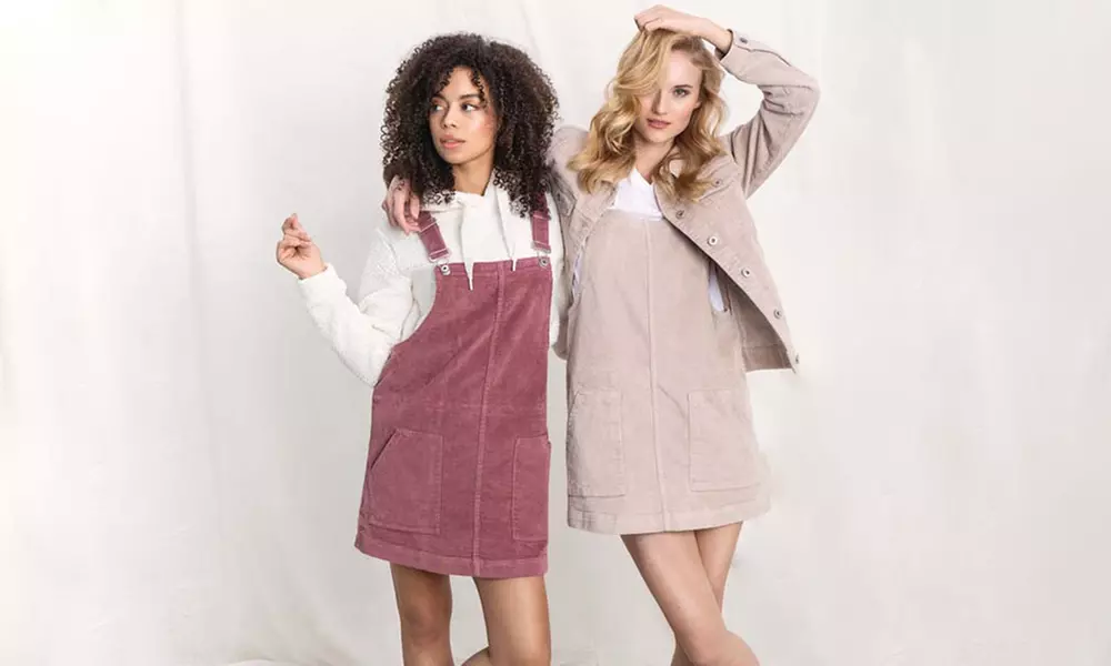 Mini robe Sublevel en velours côtelé - Primary Image