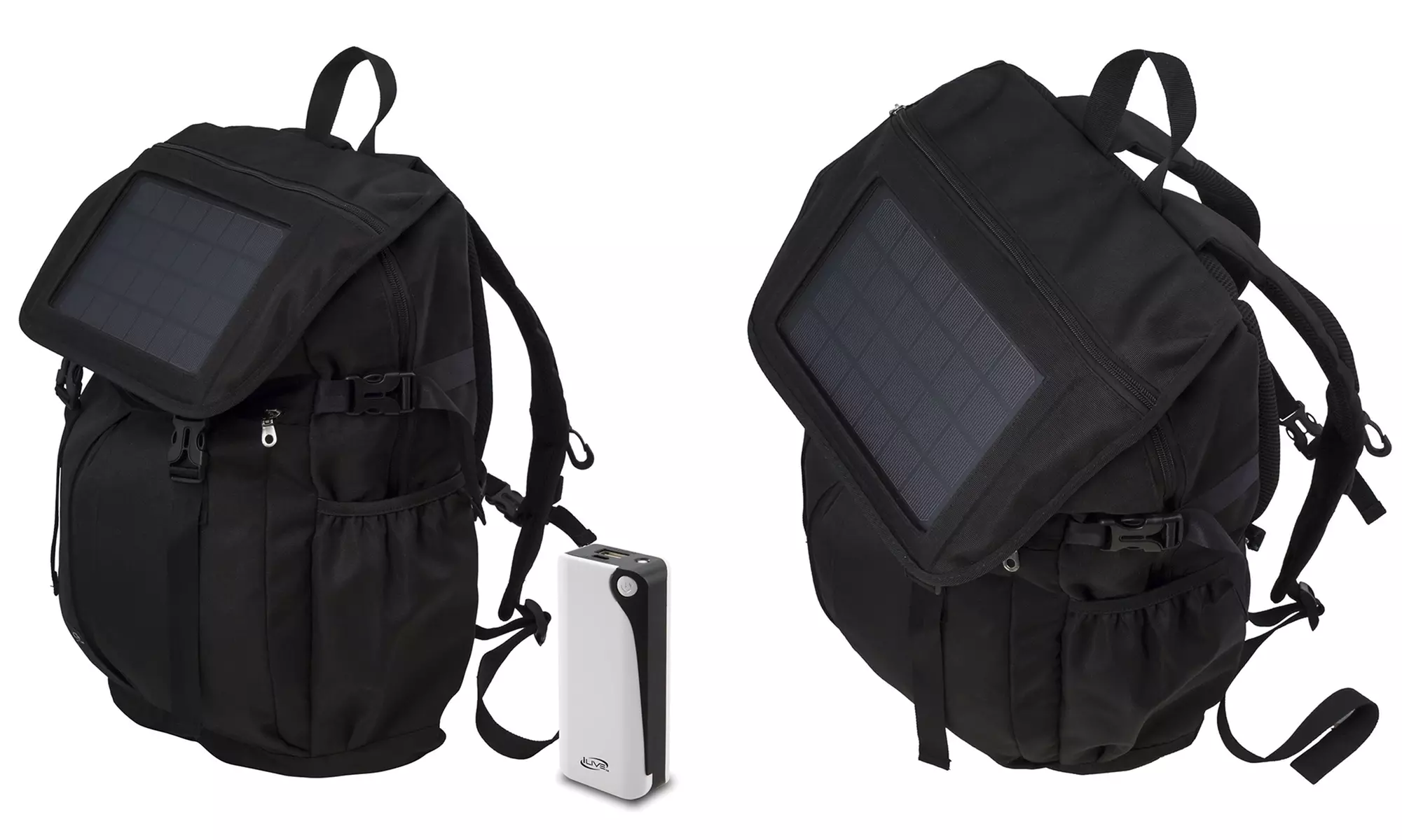 iLive Solar-Charging Backpack with 4000mAh Backup Battery - Primary Image