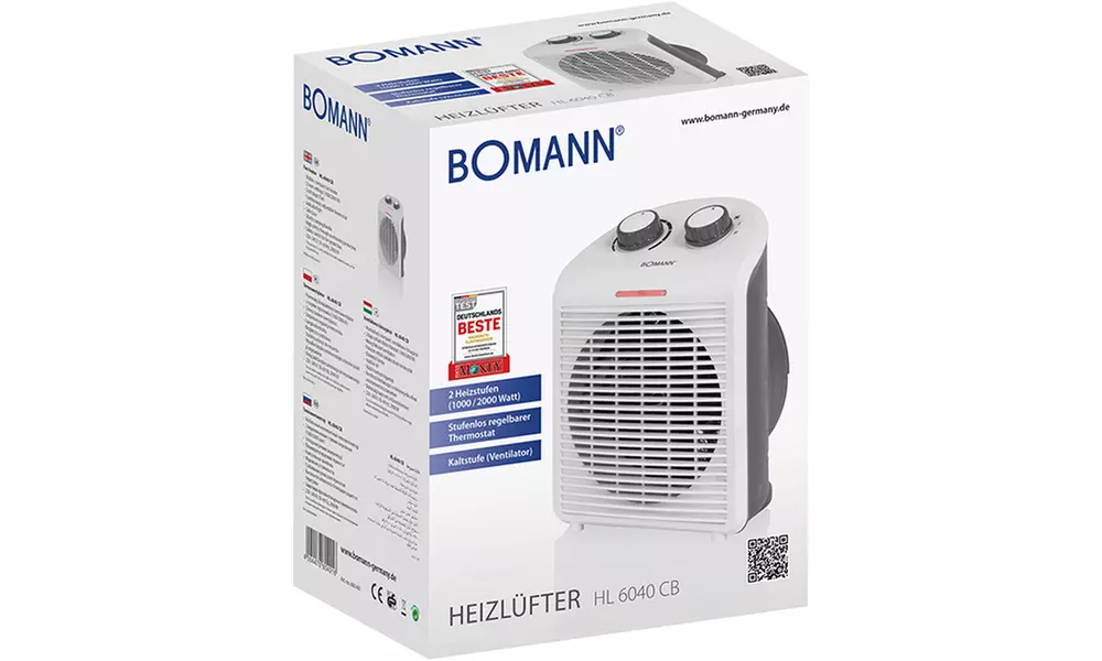 Chauffage soufflant Bomann 2000 W