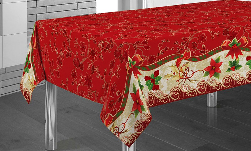 Image 1: Christmas Tablecloths