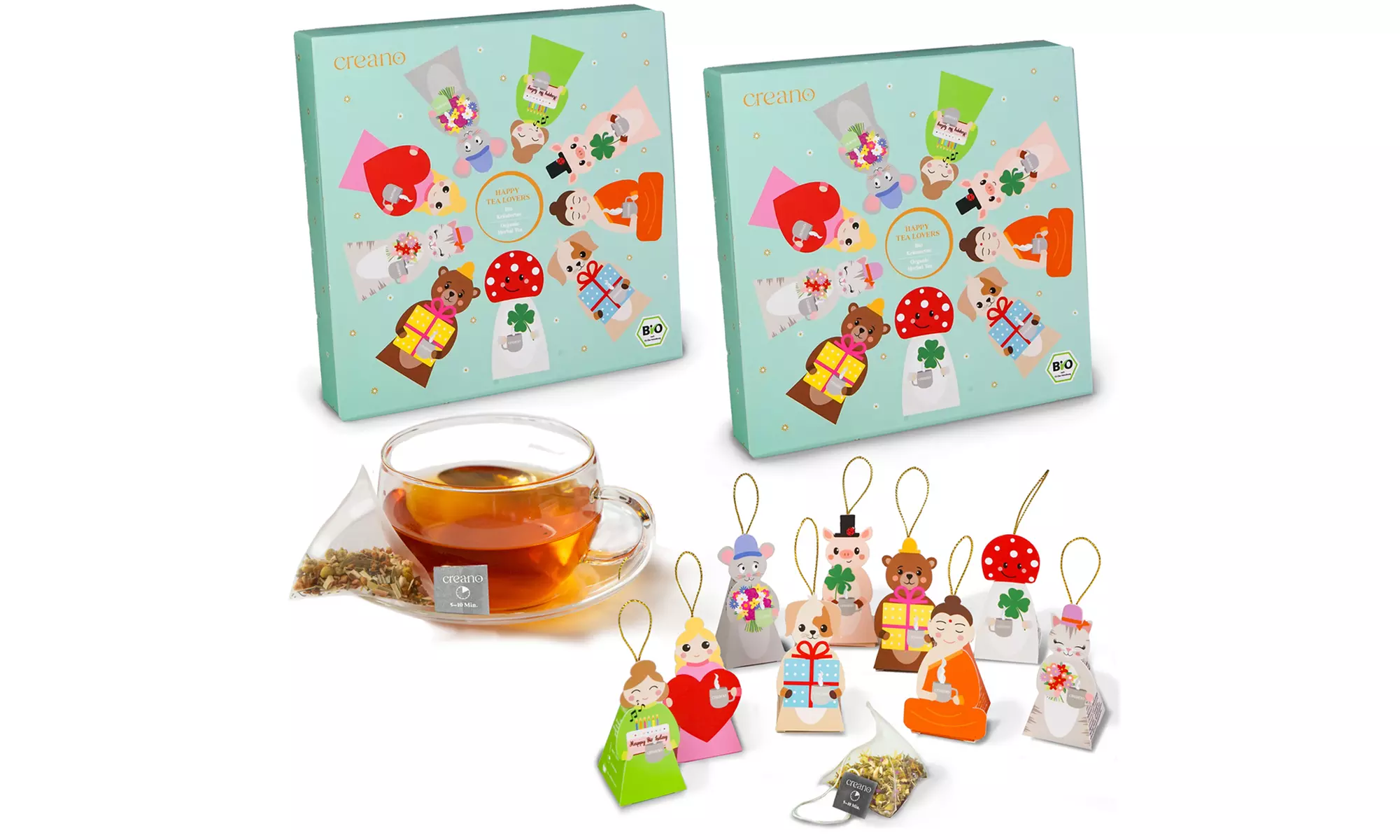 Creano Kräutertee Pyramiden Geschenk-Set „Tea Lovers“ (bis 1,39€/Stk.)