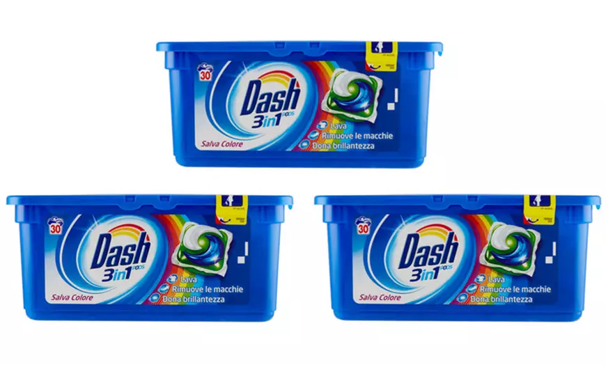 Image 10: 90 Dash 3-in-1 wastabletten