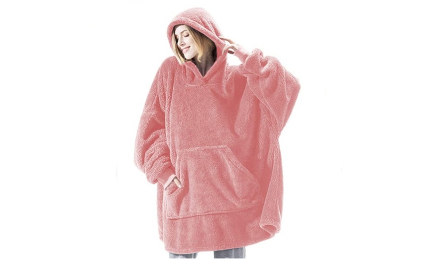 Image 10: Oversized Sherpa Hoodie