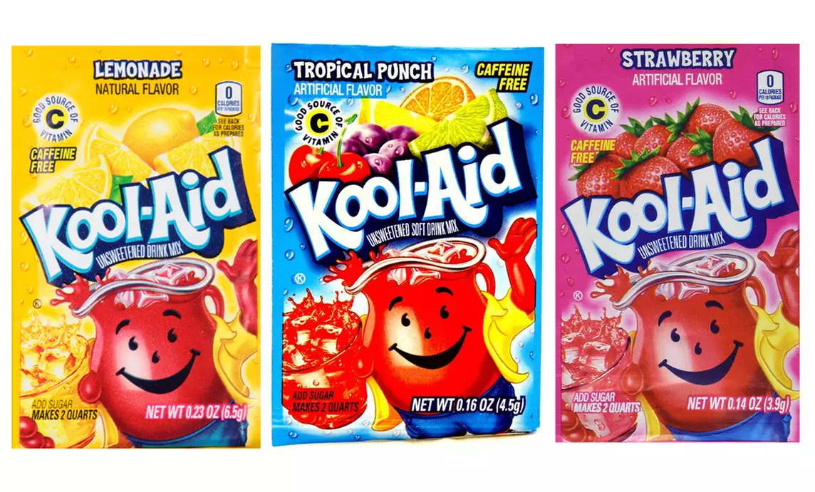 Assorted Kool-Aid Unsweetened Soft Drink Mix Packets (96-Pack) - Primary Image