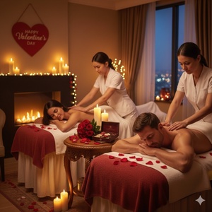 One 60-Min Couples Massage with Hot Stones and Aromatherapy (Monday -Friday ONLY) - Water Mirror Spa
