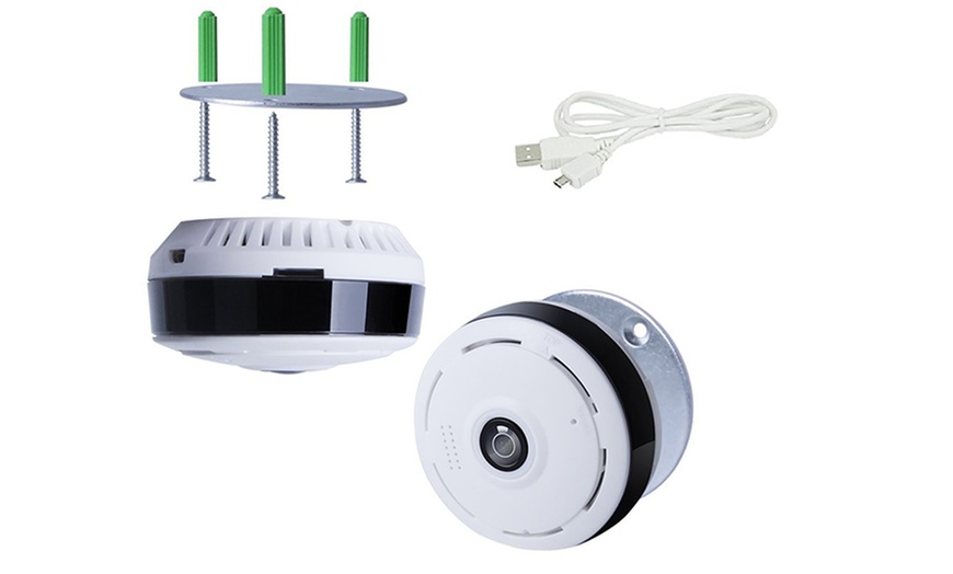 Image 4: 360° Wi-Fi Panoramic IP Surveillance Camera