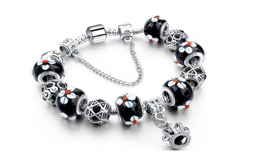 Image 2: Amelia Crown Charm Bracelet