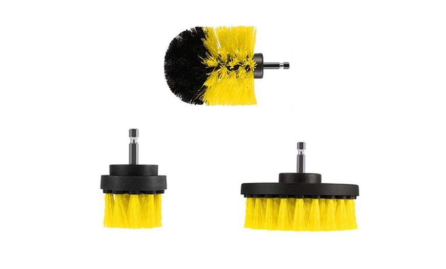 Image 12: Cleaning Solution with Power Scrubber Cleaning Drill Brushes Set