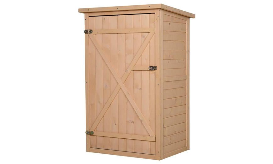 Image 2: Fir Wood Garden Storage Shed