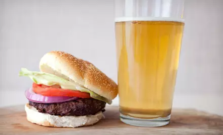 $12 for Burgers or Sandwiches with Drinks for Two at Snooker's Pool & Pub (Up to $24.48 Value)  - Primary Image