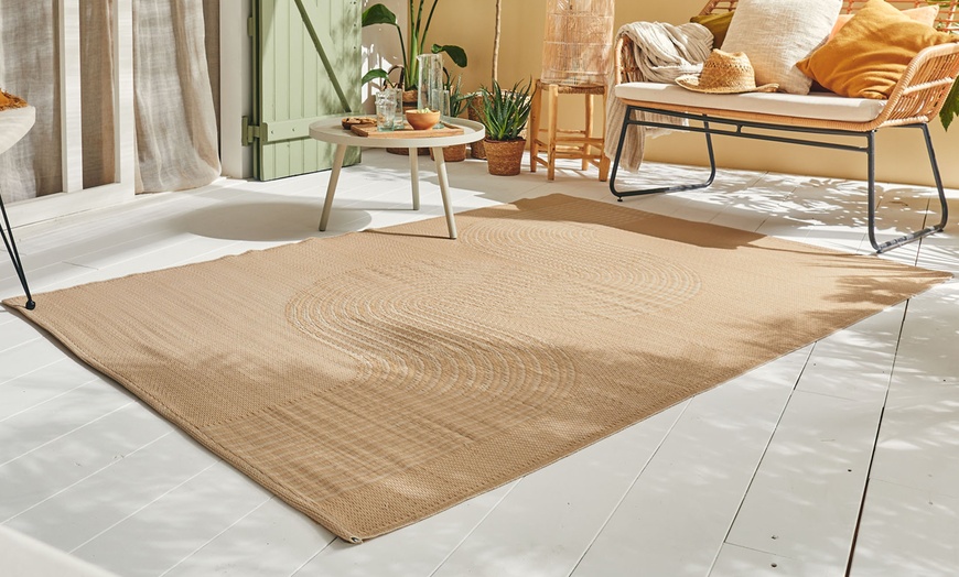 Image 16: Tapis d'extérieur réversible à motif géométrique