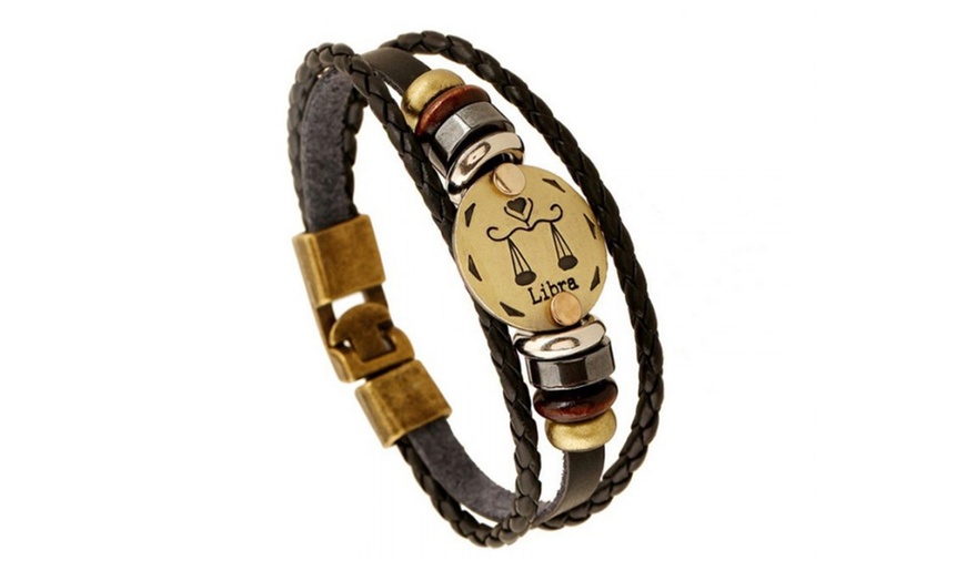 Image 9: Bracciale unisex con segno zodiacale