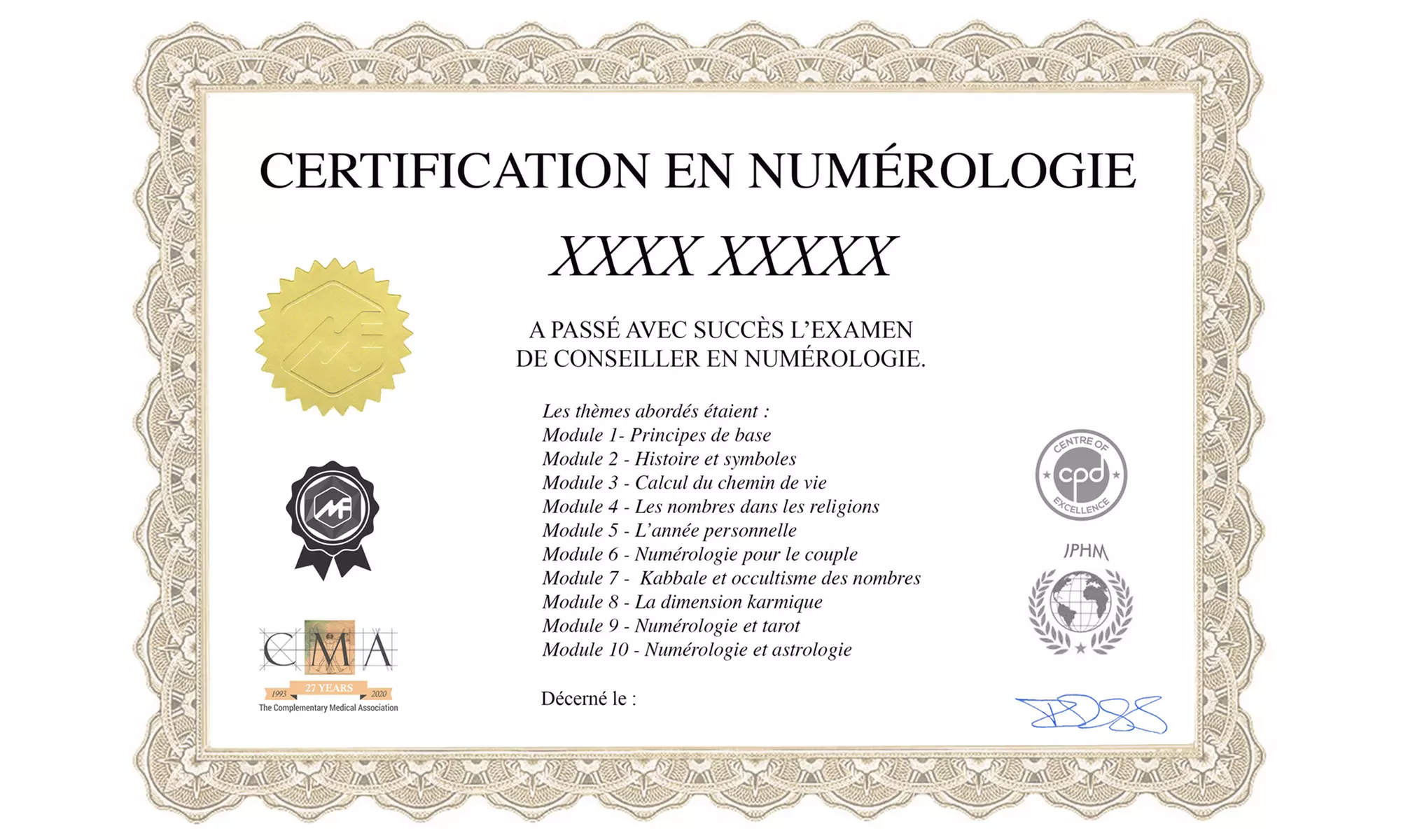 Formation en Numérologie