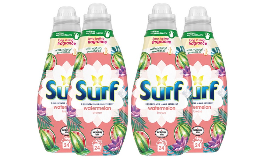 Image 4: 4 bouteilles de détergent liquide Surf au parfum durable