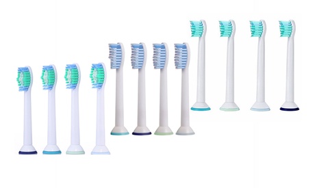 1 à 4 lots de 4 têtes de brosse à dents de rechange