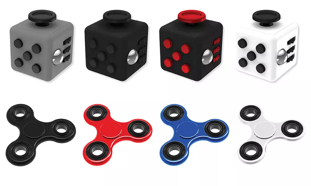 Fidget Spinner or Fidget Cube (1-, 2-, or 3-Pack) - Primary Image