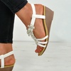Image 20: Women's Floral Wedge Sandals