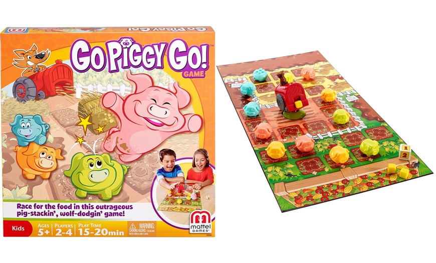 Image 1: Mattel "Go Piggy Go" Board Game