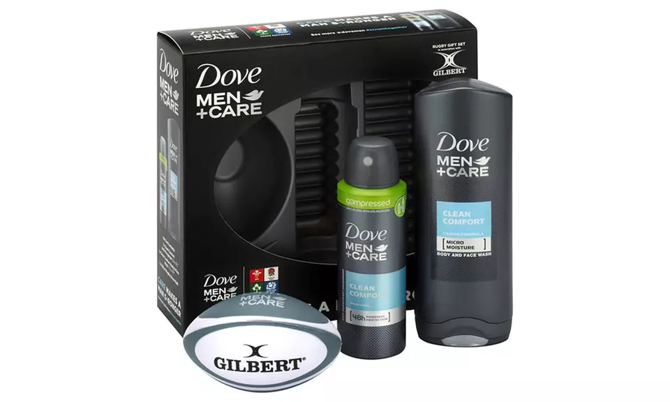 Coffret cadeau Dove Men+Care avec ballon de rugby - Primary Image