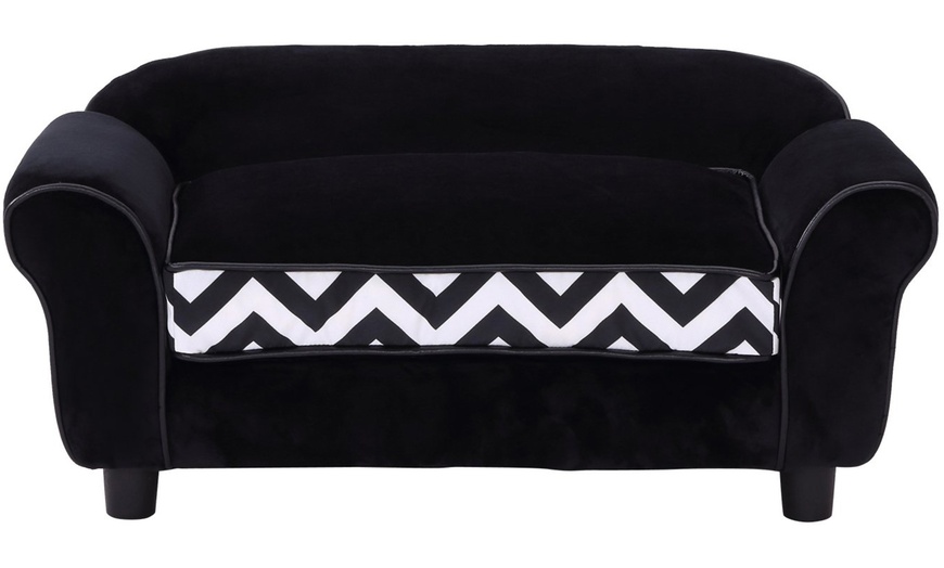 Image 17: PawHut Pet Sofa with Cushion