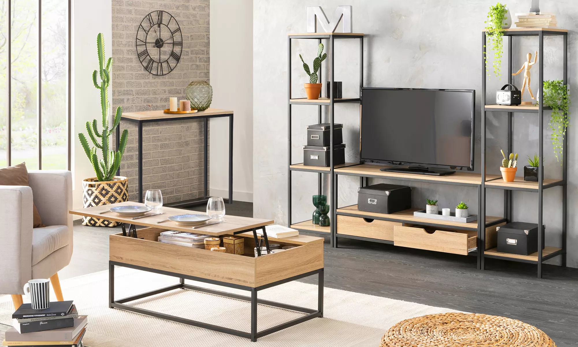 1 ou 4 meubles de salon "Phoenix", livraison offerte - Primary Image