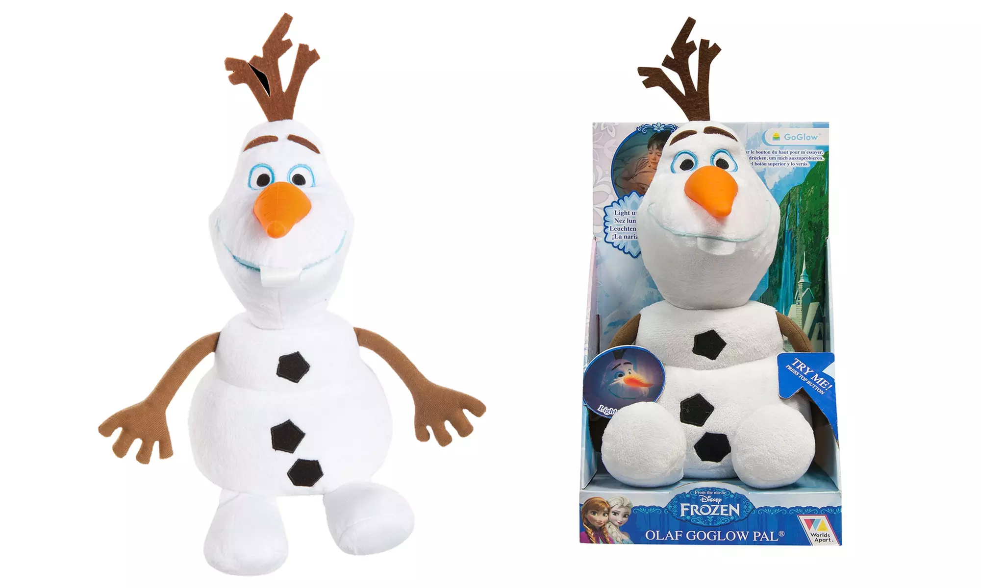 2-in-1 Disney Frozen Olaf Plüschspielzeug und Nachtlicht - Second Medium