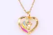 Un ou deux colliers avec pendentif en forme de coeur et licorne - Image 4