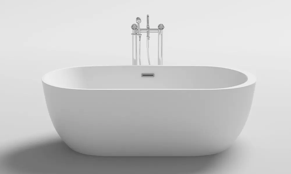 Home Deluxe freistehende Badewanne im ovalen oder runden Design inkl. Versand - Primary Image