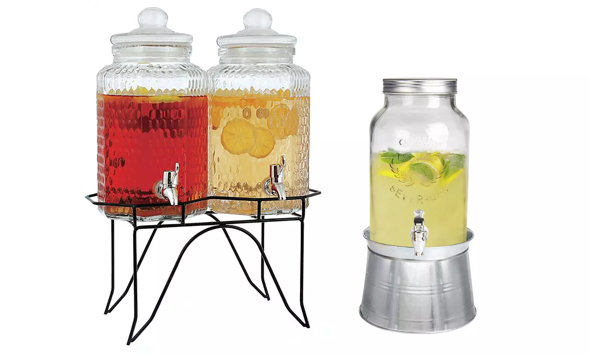 Mason Jar Drink Dispensers (1- or 2-Pack) - Primary Image