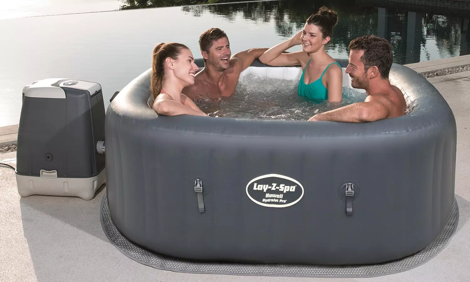 Bestway Lay-Z-Spa Hawaii HydroJet Pro, eckig, 180 x 180 x 71 cm - Primary Image