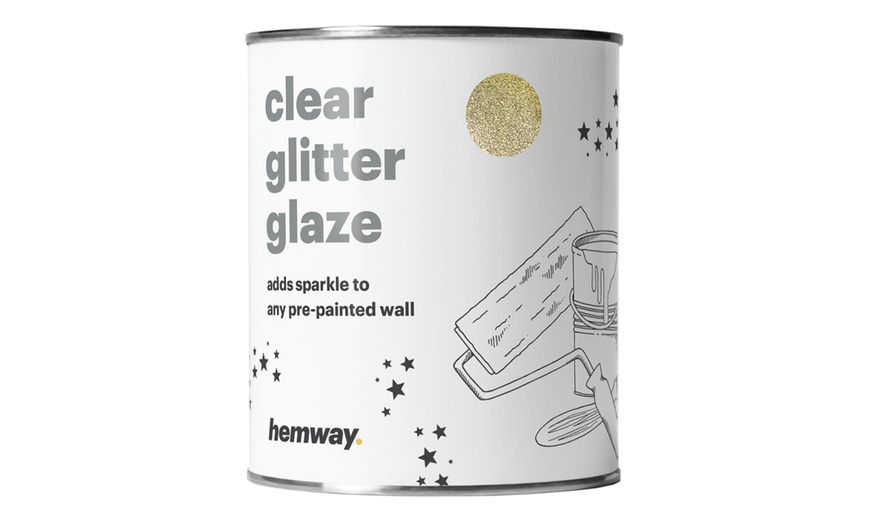 Image 2: Hemway Clear Glitter Paint Glaze