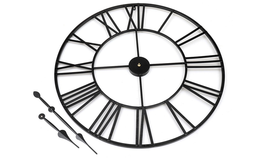 Image 2: Roman Numeral Wall Clock