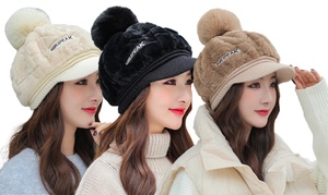 Women's Soft Warm Plush Cap