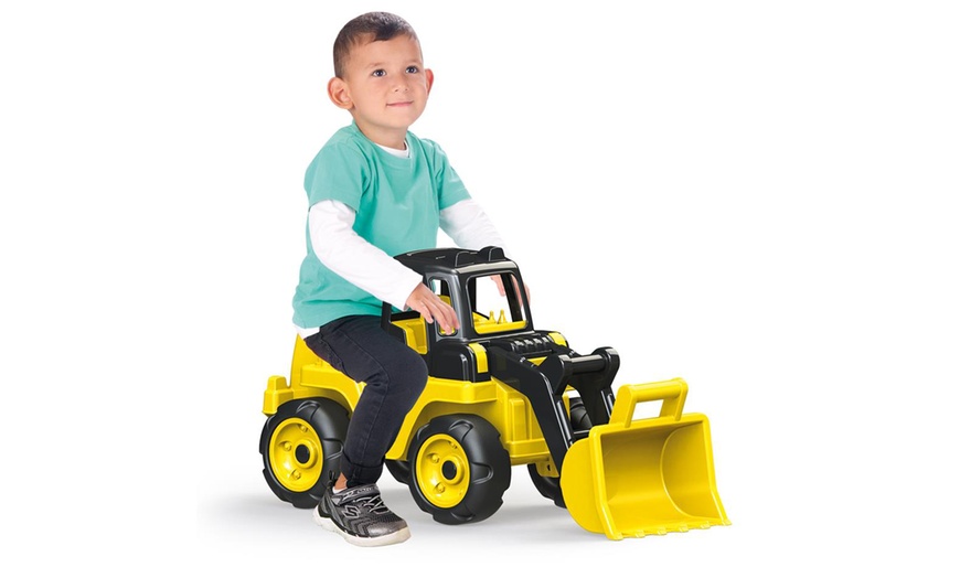 Image 1: Kids' Large Loader Construction Toy Truck Ride-On