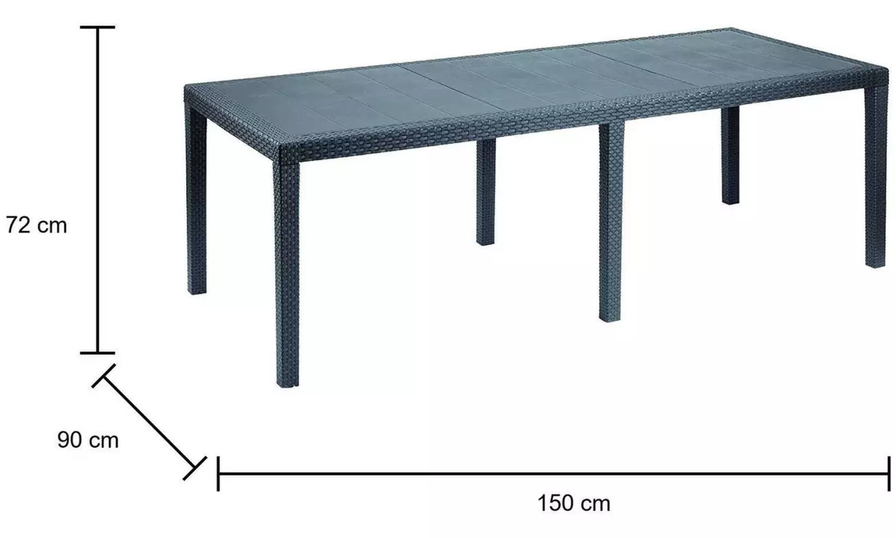 Tavolo allungabile da esterno con 4 sedie