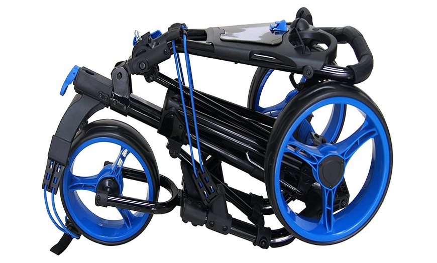 Image 6: Qwik Foldable Three-Wheel Golf Trolley