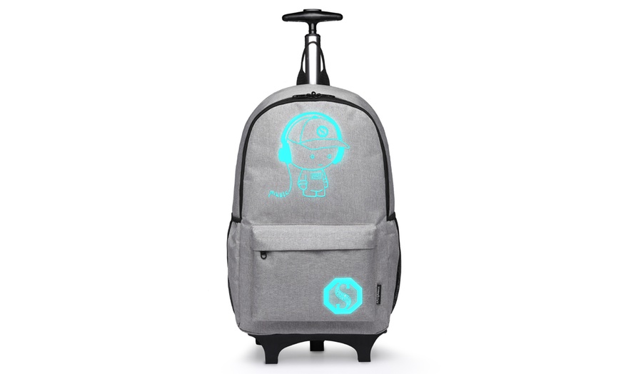 Image 11: Kono glow-in-the-dark rugzaktrolley