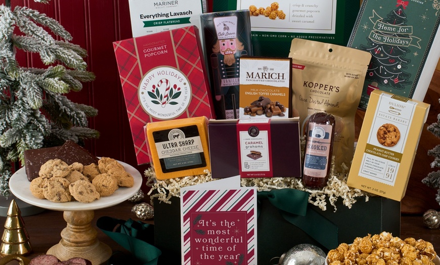 Image 13: Top-Selling Gourmet Meat, Cheese, Fruit & Snack Gift Baskets 