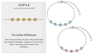 Philip Jones Birthstone Bracelet made with Crystals from Swarovski®