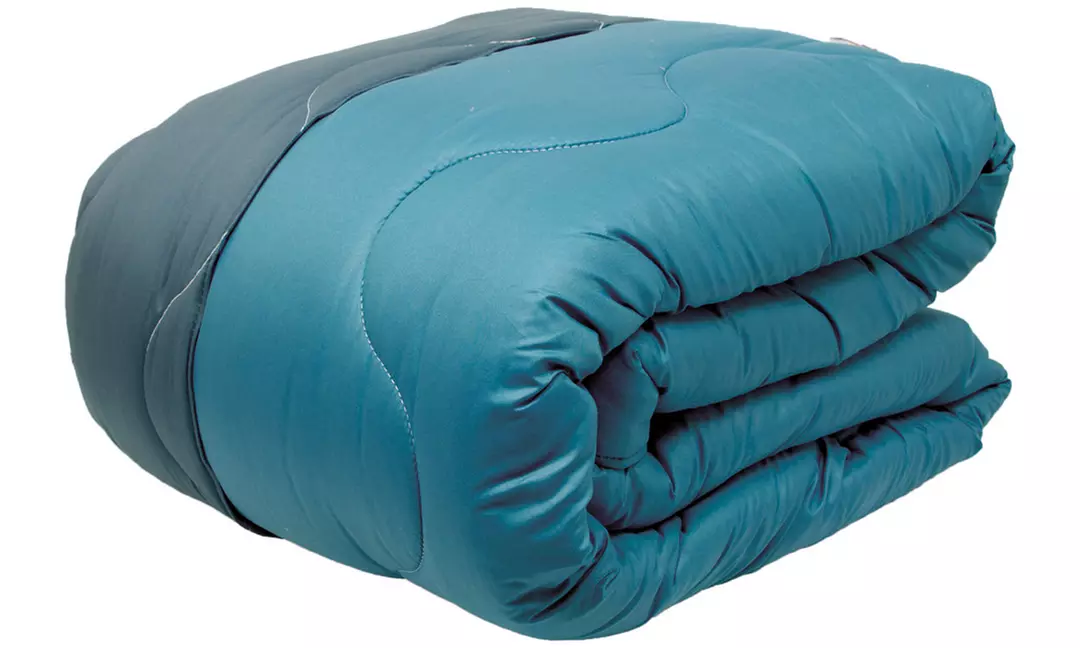 Trapunta invernale in morbida microfibra bicolore, tinta unita