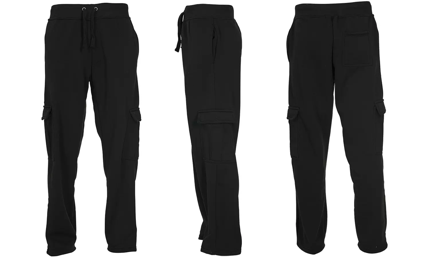 Chams Men's Fleece Cargo Pocket Sweatpants (M-5XL) - Second Medium