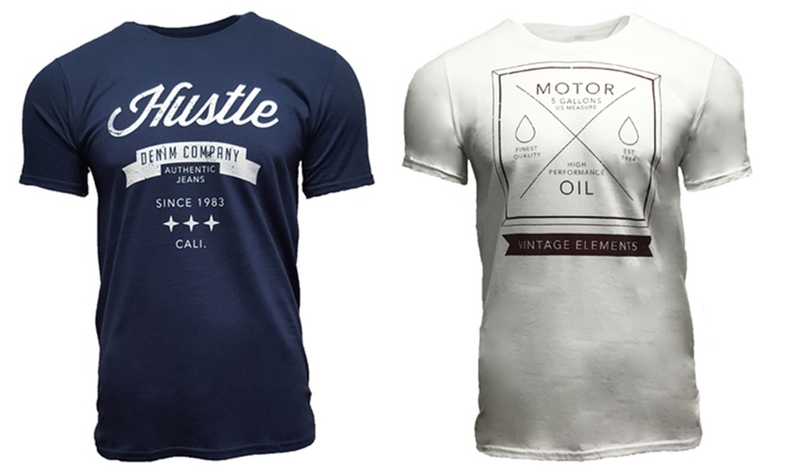 Image 4: Set van 2 T-shirts met print