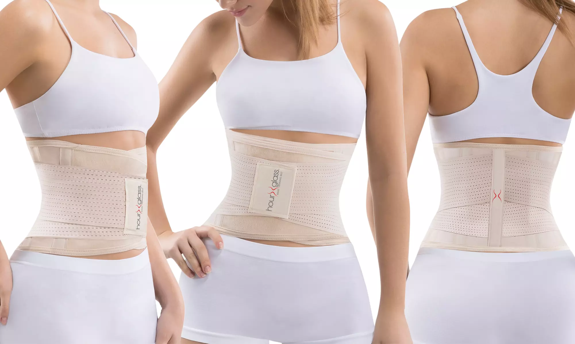 Women's Waist Trainer Shaper Belt and Hot Slimming Gel (4 Fl.Oz.). Plus Sizes Available. - Second Medium